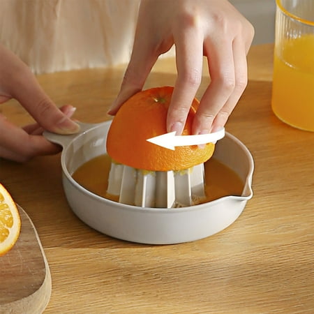 

UAEBM Portable Manual Lemon Juicer with Separation Cup - Efficient and Compact for Home and Travel Use. Gray