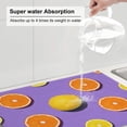thumbnail image 6 of Bingfone Yellow Lemon And Orange ,18" X 24"Dish Drying Mat For Kitchen Counter,Ultra Absorbent Microfiber, 6 of 9