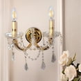 thumbnail image 4 of Lámpara De Pared Cristal Cortado María Theresa 2 Luces Gamalux CLASICO, 4 of 9