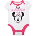 thumbnail image 2 of Disney Minnie Mouse Girl's 5-Piece Short Sleeve Baby Bodysuit Onesie Set, 2 of 6