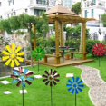 thumbnail image 2 of Wrought iron rotating windmill metal windmill landscape ornaments, 2 of 5