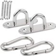 thumbnail image 1 of Rigging Anchor Point For Suspension Training Straps, Solid Stainless Steel With Multipurpose Hangers And Wide Application Indoor Outdoor, 1 of 6