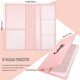 thumbnail image 3 of Yeecase Soporte Para Registro Y Seguro De Auto Porta Documentos De Auto Con Cierre Rosa Con Letras Funda Billetera Auto Vehículo Accesorios Para Auto Para Mujeres Y Hombres, 3 of 5