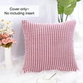 thumbnail image 5 of Unique Bargains Texture Solid Decorative Throw Pillow Cover Pink 26" x 26", 5 of 8