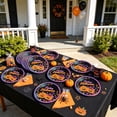 thumbnail image 2 of SLYNSHome 10Pcs 9 inch Halloween Paper Plates Disposable Tableware, Neon Pumpkin Witch Print Paper Plates Holiday Indoor Party Supplies Table Decorations, 2 of 6
