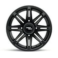 thumbnail image 5 of RockTrix RT103 15in Wheel 15x7 4x137, 4+3 Offset, ATV UTV SxS Rim, Compatible with Can Am Commander Max Defender Max Pro Maverick X3 Maverick Trail, 4/137 Matte Black, 5 of 7