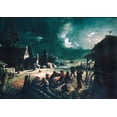 thumbnail image 2 of Blythe, David Gilmour 32x24 Black Ornate Wood Framed with Double Matting Museum Art Print Titled - Corn Husking, 2 of 4