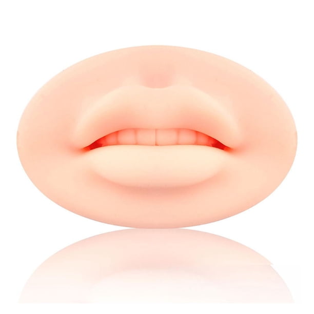 importsportslover 5D labios de silicona práctica entrenamiento de labios de cejas para artistas y Color claro Salvador Dali Práctica de labios
