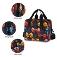 thumbnail image 5 of joogoo Bow Pattern Insulated Lunch Bags Reusable Cooler Box with Shoulder Strap, 5 of 6