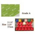 thumbnail image 4 of ASKA SB01A Ensemble de Balles de Snooker Grade A - 22 Balles de Piscine Régulières de Qualité Supérieure 2-1/4 Pouces avec 15 Rouges et 6 Couleurs de Pointage, 4 of 5