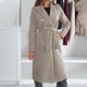 thumbnail image 1 of Abrigo informal de manga larga sin capucha y chaquetas para otoño e invierno para mujer, abrigo informal de manga larga con cuello de traje, cárdigan liso con botones, abrigo cortavientos para mujer., 1 of 9