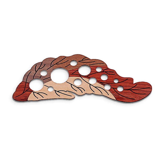 Pictural de madera Forma de hoja Guitarra protectora Guitarra Placa de arañazos Profesional Universal Reemplazo de componentes de piezas de instrumentos musicales AweSitey OD010906-00