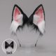 thumbnail image 4 of Fox Cat Long Fur Ears Hair Headwear Wolf Animal Anime Halloween Christmas Costume Adepaton BST2000705-1, 4 of 5