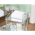 thumbnail image 3 of Linon Pinnacle Bathroom Storage Cart, Chrome Finish, 3 of 8