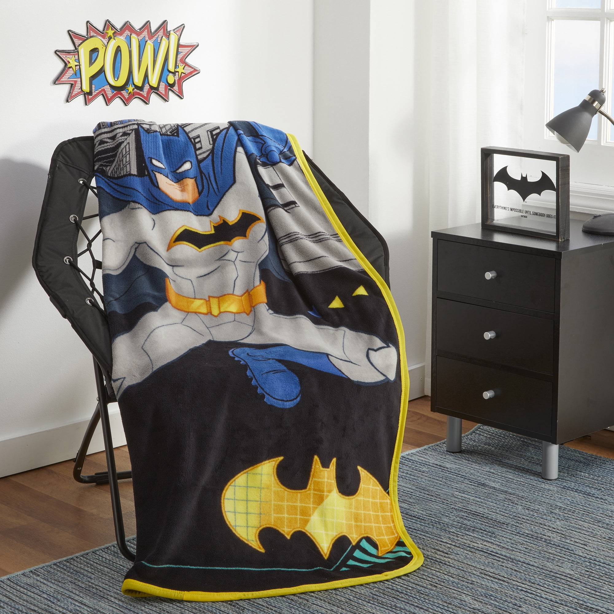 Batman - Brandclub - Batman Kids Fleece Throw Blanket, 46 x 60