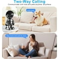 thumbnail image 3 of Indoor Camera 2K 5G/2.4Ghz WiFi Home Security, Baby/Pet/Robot Camera with Phone App Motion Detection, Color Night Vision, Siren Alarm, Two-Way Talk, Human Detection, 3 of 8