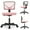 Pink, variant on Atilioo Kids Desk Chair, Ergonomic Low-Back Mesh Computer Table Chair with Lumbar Support, Armless Swivel Rolling Chair for Home Bedroom Study, Ideal for Students and Teens, Pink