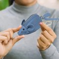 thumbnail image 5 of Monedero de cuero con forma de ratón, monedero con cremallera para mujer Adepaton BST3005536-2, 5 of 5