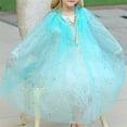 thumbnail image 3 of RUINIXCW Toddler Girls Fairy Princess Costume Kids Princess Cape Tulle Capes Costume Tie-up Sparkling Sequins Cloak Halloween Stage Dress Up Clothes, 3 of 5