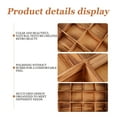 thumbnail image 2 of Miangastore Wooden Tea Box Tea Bag Holder Kitchen 12-compartment Sugar Packets Storage Box, 2 of 8