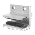 thumbnail image 2 of EXHUMKY 1 Set Silver Shower Door Bottom Guide for Glass Shower Doors and Bathroom Installation Needs, 2 of 5
