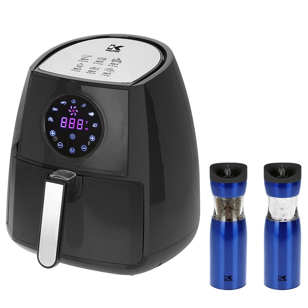 Kalorik Digital Airfryer with Dual Layer Rack Black (FT 42174 BK) + 2