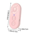 thumbnail image 3 of COFEST Multi-functional Bluetooth Remote Control for Self-Timer Photos, Live Streaming, and Silent Keys Compatible with iOS and Android Pink, 3 of 6