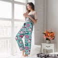 thumbnail image 5 of Vsdgher Swimming Bulldog Women’s Womens Pajama Pants, Lounge Wide Leg PantsLounge Pants,Sleep Bottoms, Lounge for Women-Medium, 5 of 6