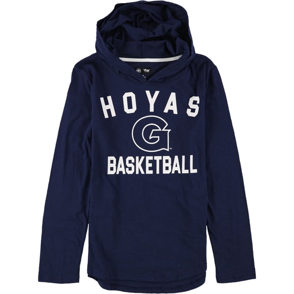 G-III Sports T-Shirt Graphique à Capuche pour Femmes Georgetown Hoyas, Bleu, Moyen