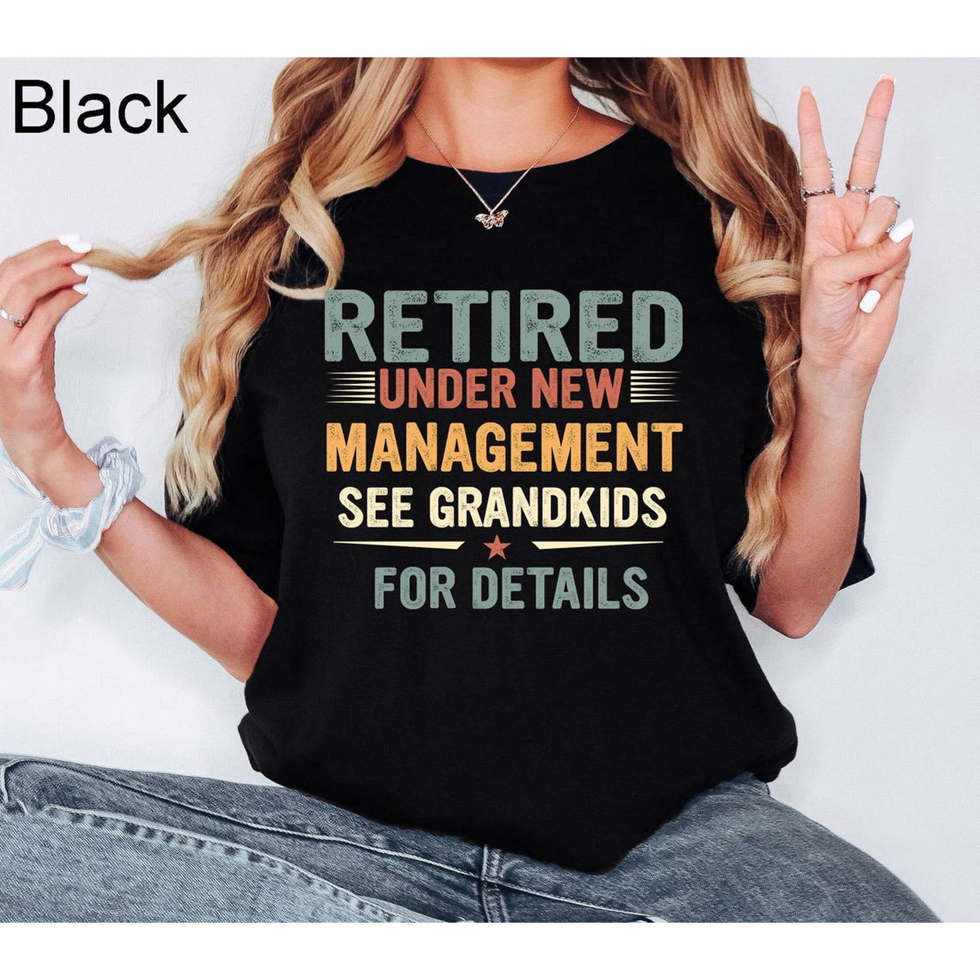 Retired Under New Management See Grand For Details, Retirement Vintage Shirt, Retirement For Grandpa, Grandfather