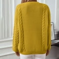 thumbnail image 3 of Giftesty Sweaters for Women Plus Size Womens Casual Solid Long Sleeved Sweater Tops, 3 of 5