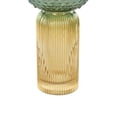thumbnail image 5 of DecMode 6"W, 12"H Geometric Ribbed Ombre Multi Colored Glass Vase, Set of 2, 5 of 9