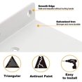 thumbnail image 3 of Dww-shelf Bracket, 4 Pieces, White Triangle Invisible Iron Heavy Duty Wall Floating Bracket For Shelves In Kitchen Study Garden (130140), 3 of 4