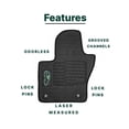 thumbnail image 6 of All-Weather Floor Mats Fit for 2015 to 2023 Jeep Renegade with Safety Locks, Front and Rear, Black - ecoMats, 6 of 8