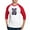 Red/White, variant on CafePress - Batty Bear Purple Baseball Jersey - Cotton Baseball Jersey, 3/4 Raglan Sleeve Shirt