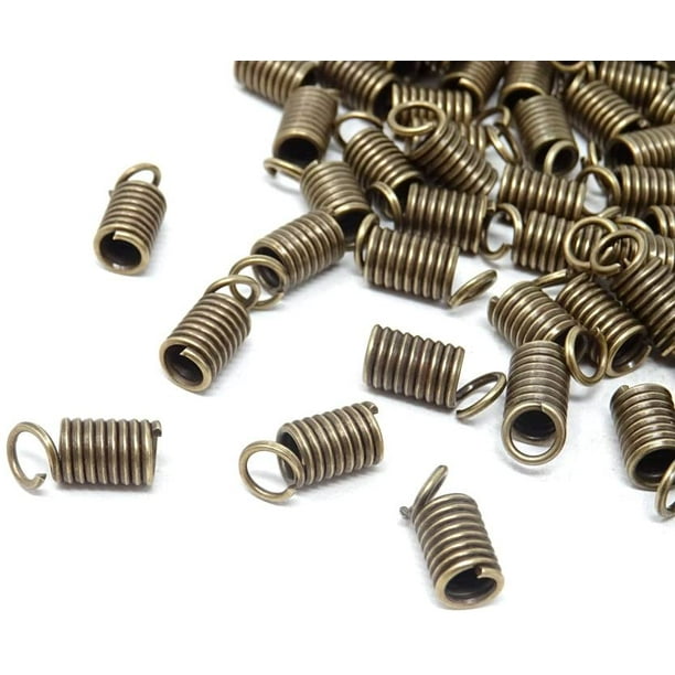 150PCS Crimp Fasteners Leather Cord Ends Caps Necklaces Bracelets