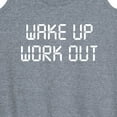 thumbnail image 3 of Instant Message - Wake Up Work Out - Women's Racerback Tank Top, 3 of 6
