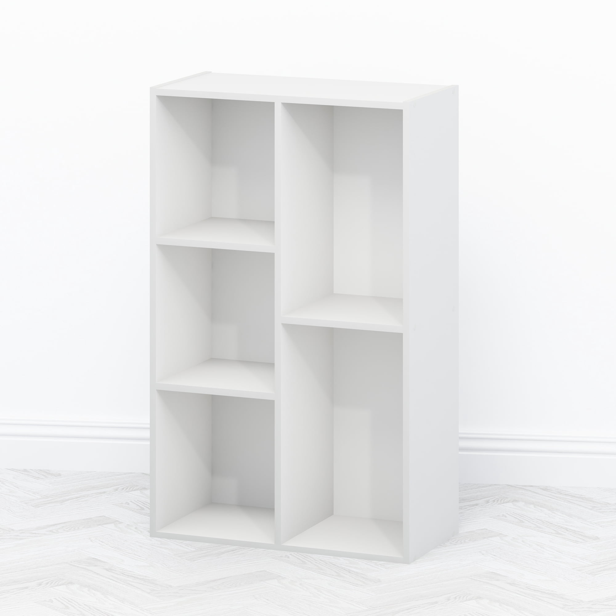 Furinno Tomi Organizer Bookcase, Bookshelf, 5-Cube, White