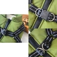 thumbnail image 6 of Small Dog Jacket, Dog Coat Harness Winter Warm Vest Jacket Waterproof Cotton Costume for Puppy Small Medium Dogs (L, Green), 6 of 7