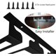 thumbnail image 4 of Estante para copas de vino, debajo del gabinete, estante para copas de vino, soporte para copas, colgador de almacenamiento de metal, organizador colgante para bar, cocina, 4 niveles, negro, 4 of 5