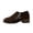 Brown, variant on Side Zipper Oxford Booties for Women, Orthopedic Suede Slip On Block Heel Shoes, Metal Ring Decor Office Daily Walking Boots Brown