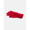 thumbnail image 2 of Scenario Women's Tech Touch Knit Gloves, Brilliant Red, 2 of 4