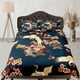 thumbnail image 1 of Juego de Funda Nórdica Verde Floral Colcha Arte Japonés Dormitorio Ropa de Cama Con, 1 of 4