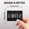 thumbnail image 6 of KDJ 2PCS 9*6CM Dishwasher Double-Sided Magnetic Clean Dirty Clean Sign Magnets - for Home Decor, 6 of 9