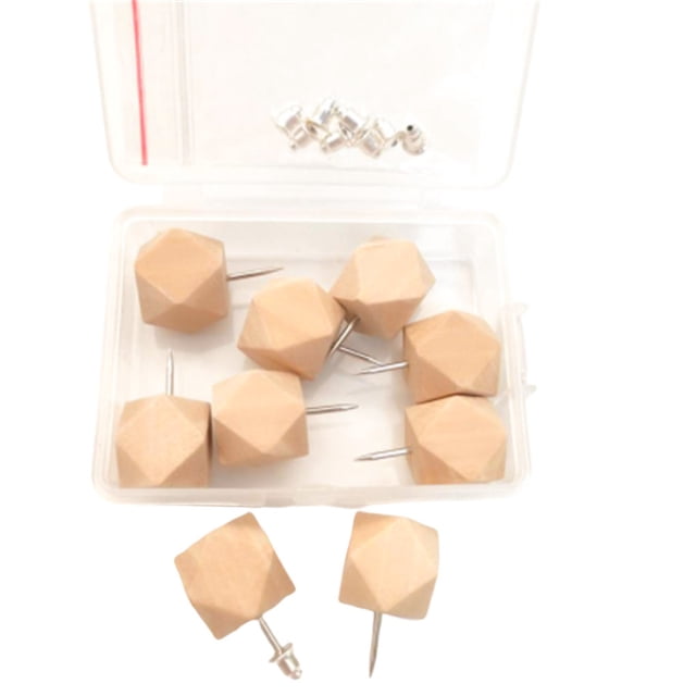 Wosthever Colgadores de cuadros para uñas, gancho colgante de doble cabeza, pines de espejo para pintar, juego de clavos, accesorios de Artesanía 9 piezas poliédricas