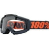100% unisex-adult Goggle (ACCURI ENDURO Grey DBlue Clear Lens) (Gray, One Size) Gunmetal Gray