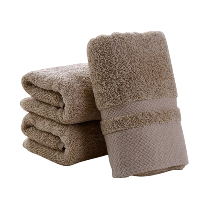 Soft Cotton Solid Towels Bath Sheet health Bath Towel Hand Face Towel Bathroom 