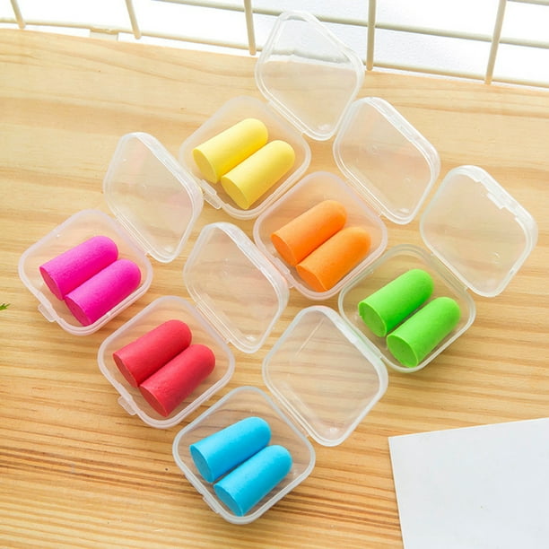 Milaget Lot de 10 Paires, Bouchons d'Oreilles en Mousse, Réduction de Bruit pour Protection Auditive