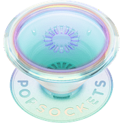 PopSockets PopGrip Stand and Grip with Swappable Top - Clear Iridescent