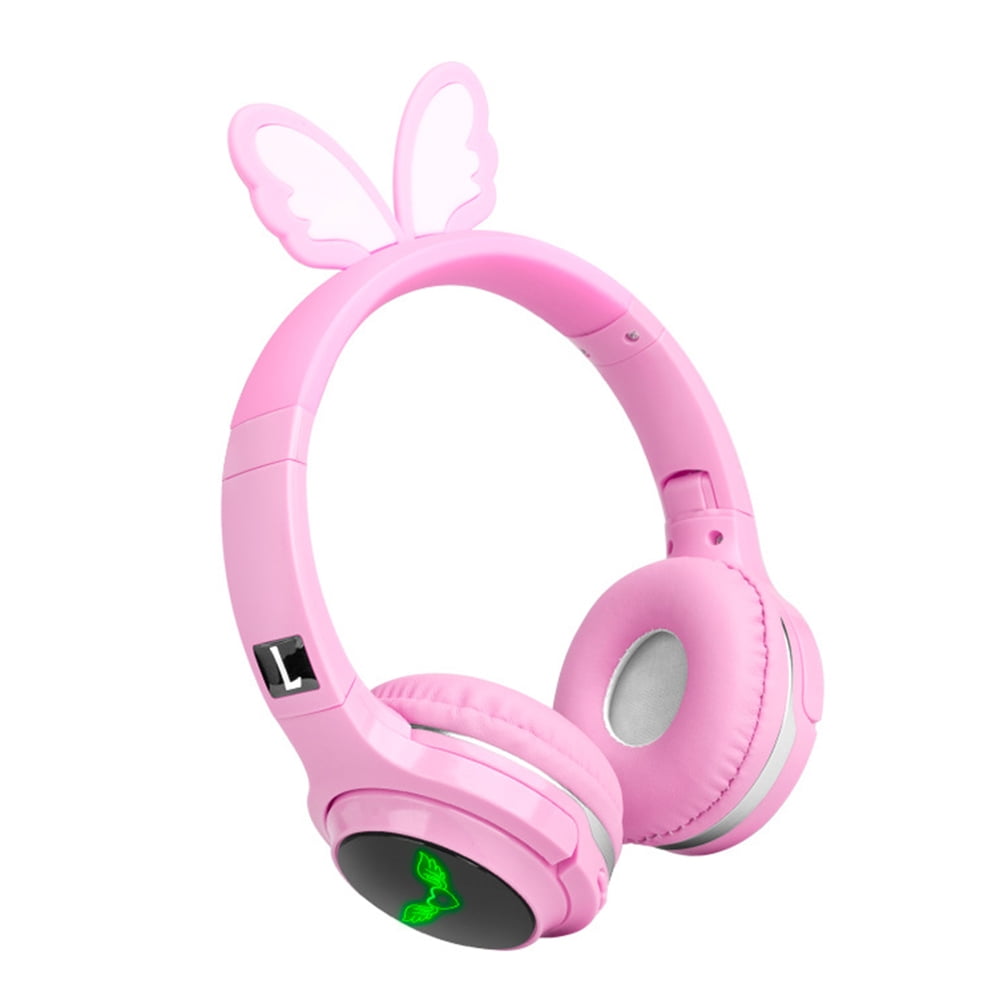 Wireless Headphone Cute Headset with Builtin Microphone Wired and